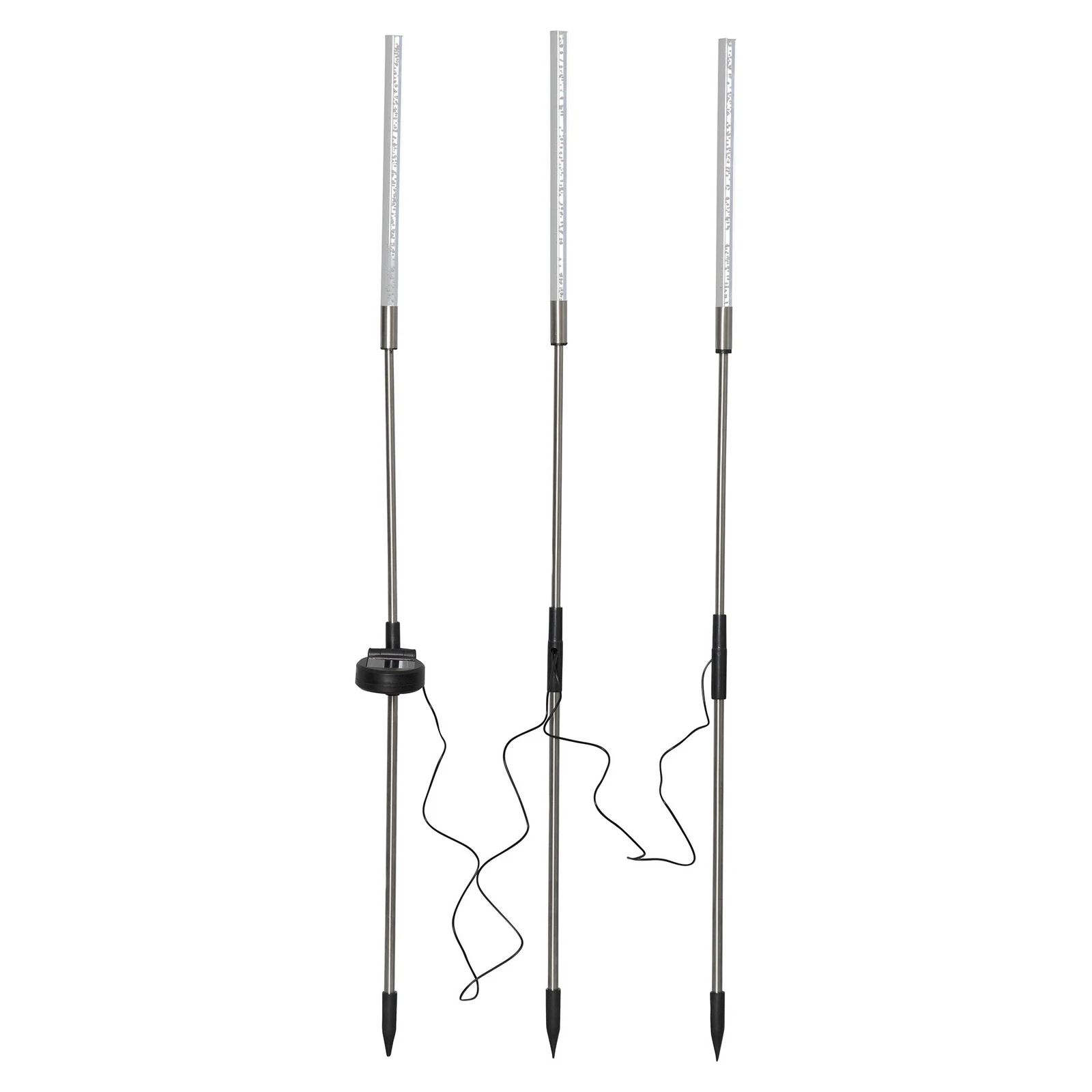 LED-solcellslampa Bubbly i 3-set, varmvit