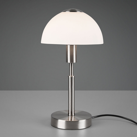 Don table lamp, glass lampshade, dimmable