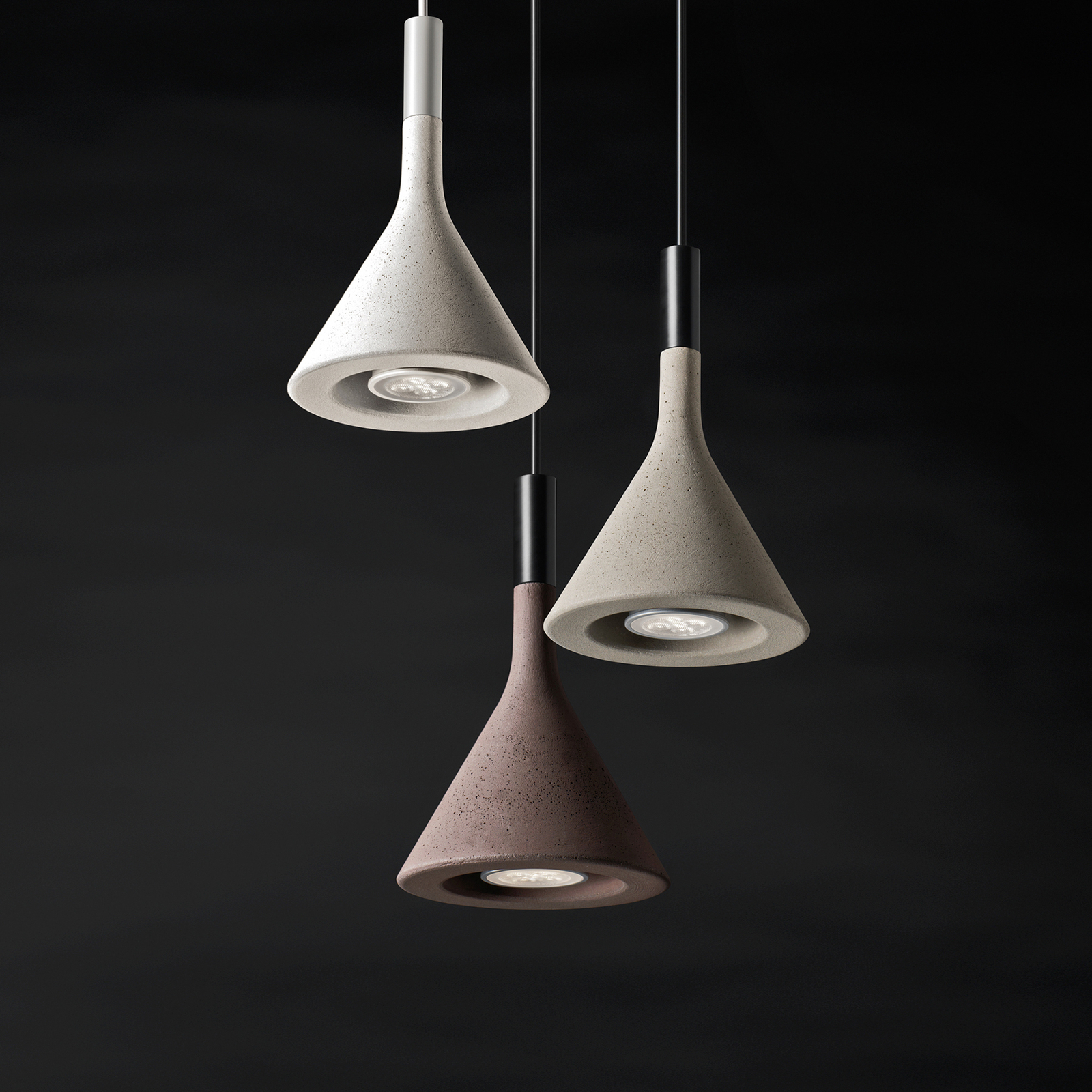 Foscarini Aplomb Mini Hängeleuchte aus Beton