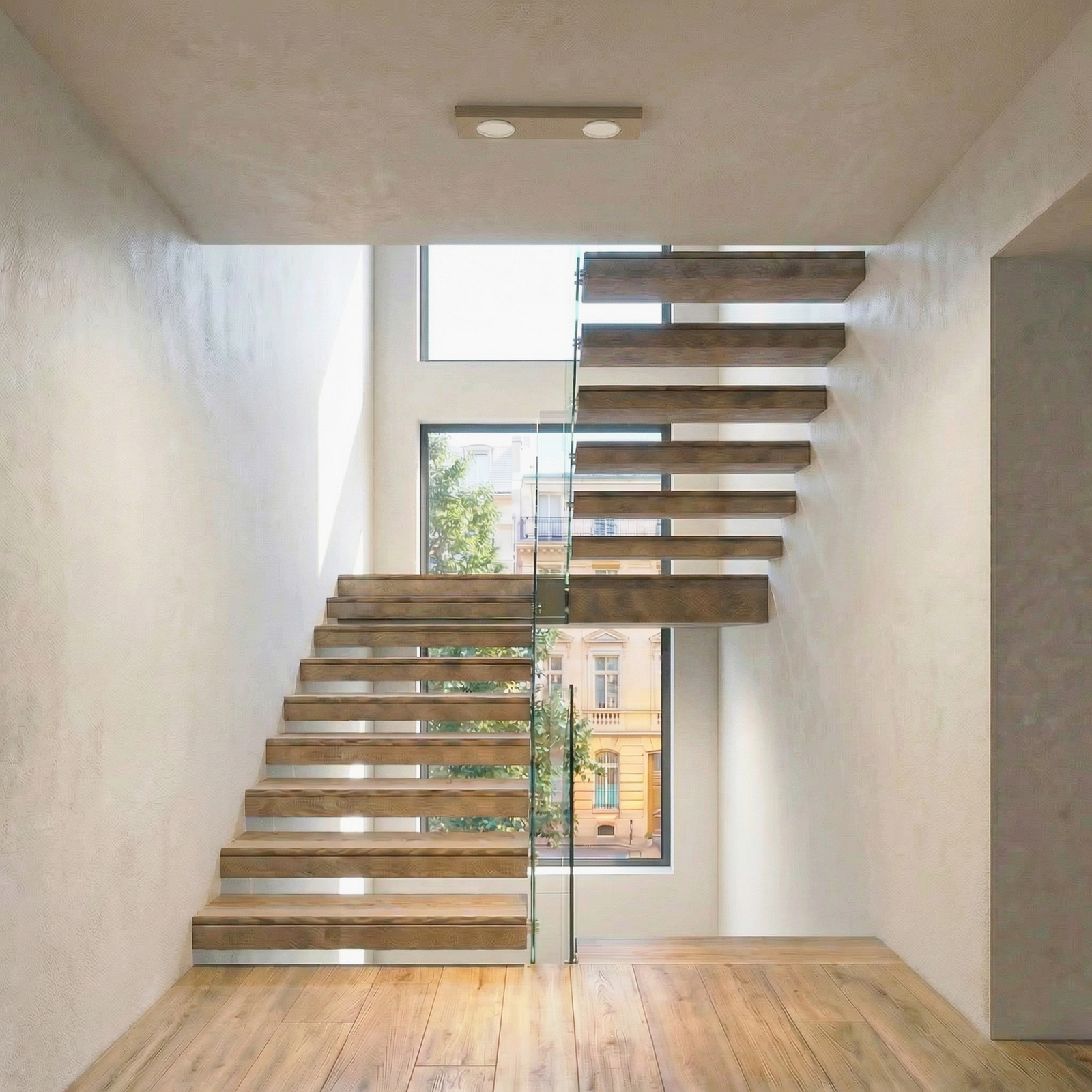 Plafonieră Hero, gri-bej, 2 becuri, 35 x 12 cm, metal, GX53