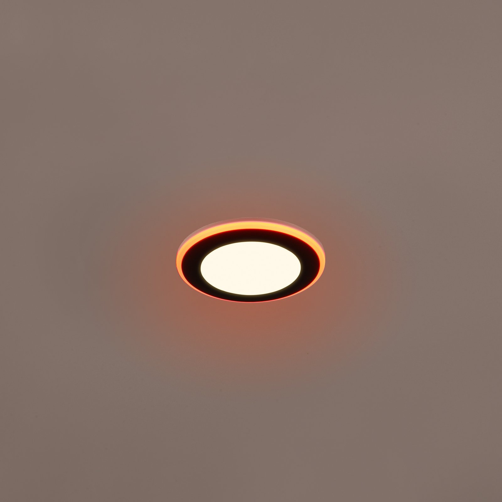LED-uppoalasvalo Argus RGBW kaukosäädin Ø8cm musta