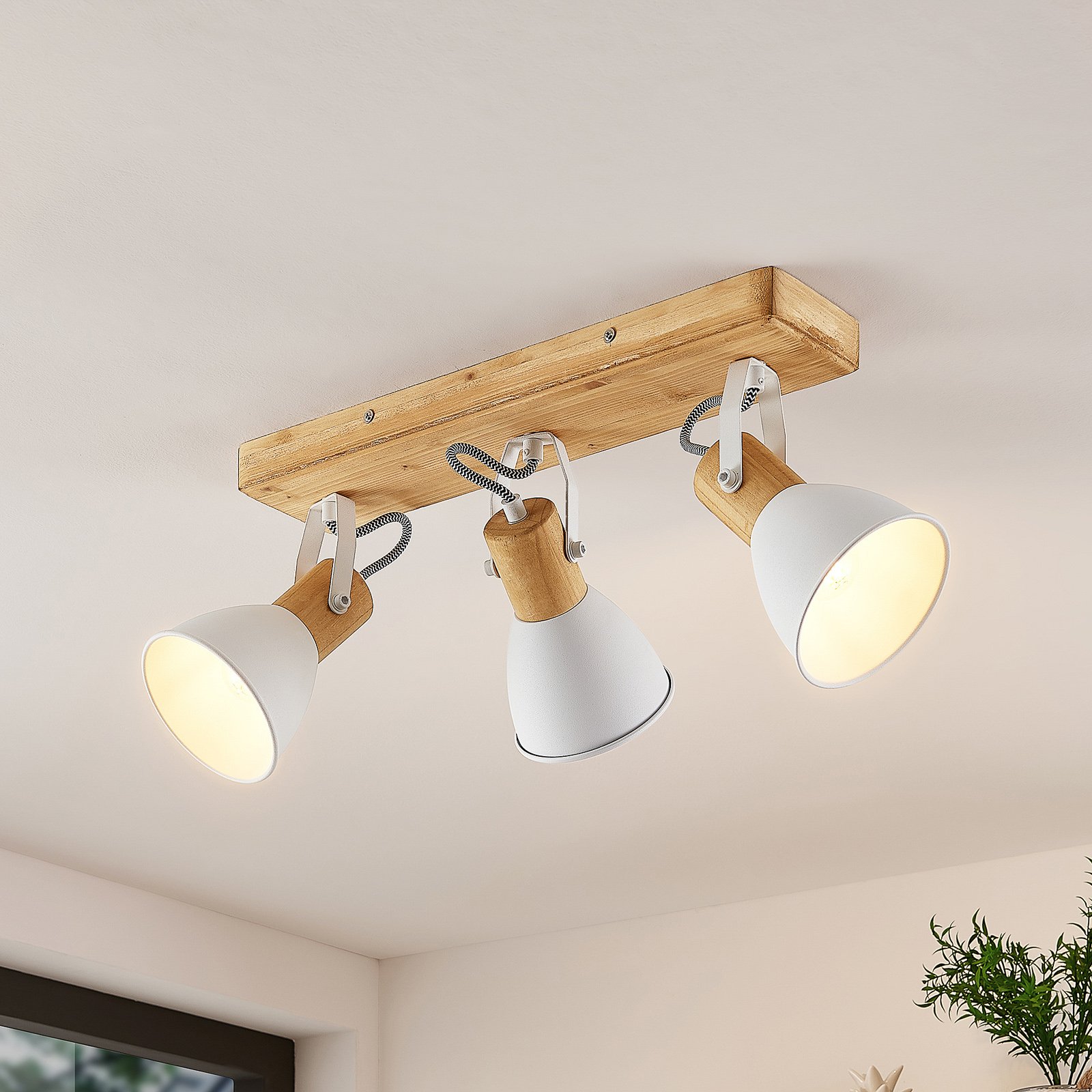 Lindby Merela ceiling spotlight, three-bulb
