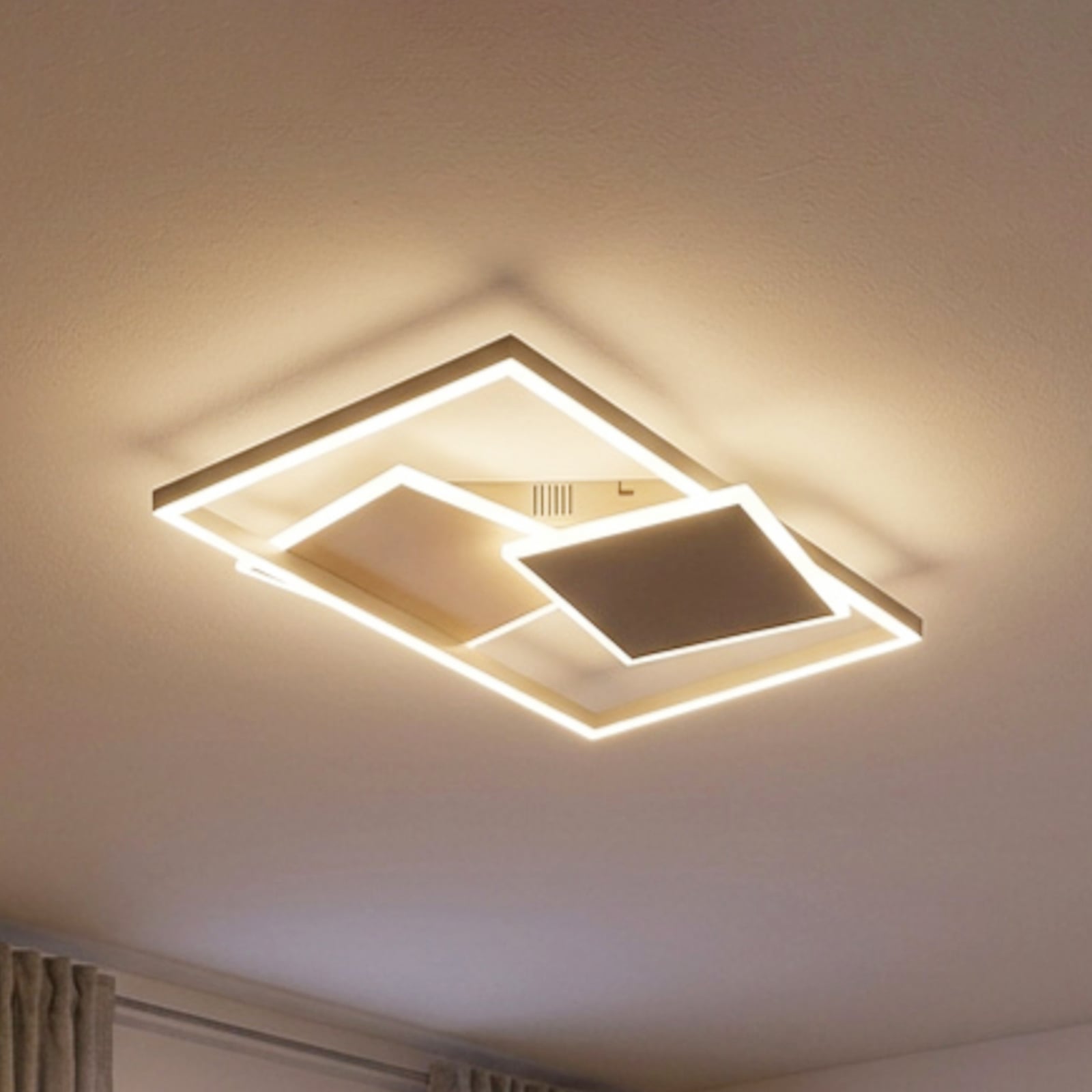 LED-Deckenlampe Arido, Breite 41 cm, sand/greige Metall CCT LED-Deckenlampe Arido, Breite 41 cm, sand/greige Metall CCT