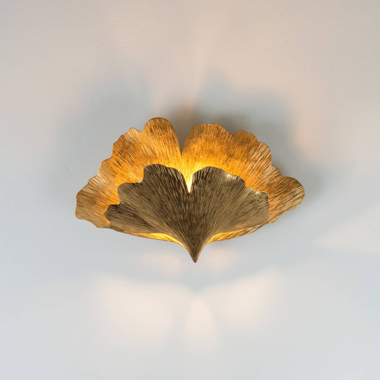 Holländer fali világítás ginkgo due arany