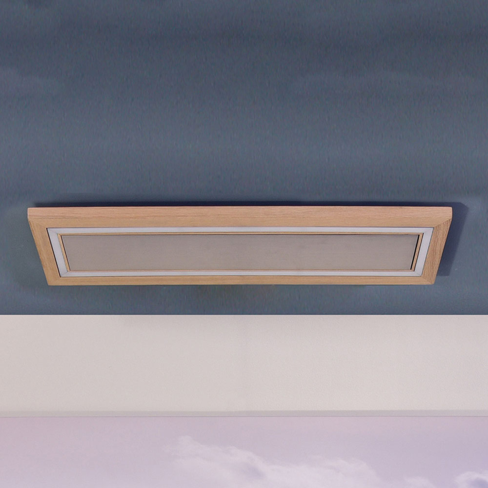 HerzBlut Otto O LED-Deckenlampe Rechteck Klick&Dim