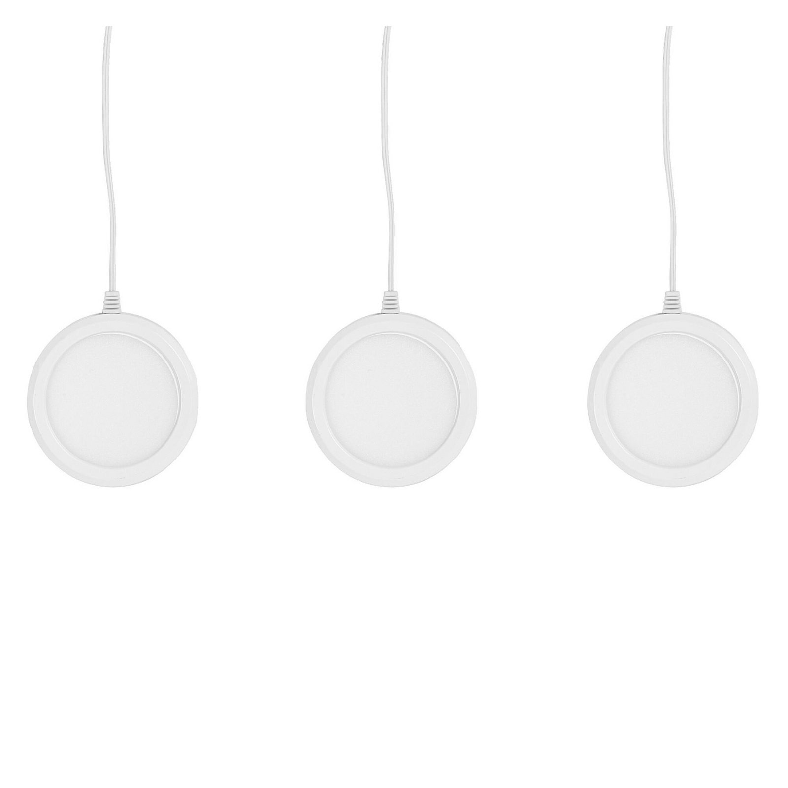 OSRAM SMART+ WiFi UNDERCABINET ROUND, weiß, Ø 8 cm, 3er-Set