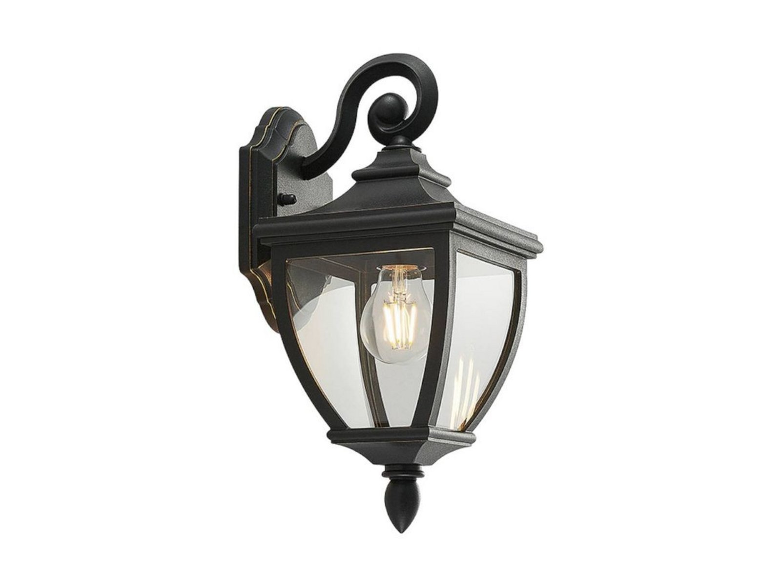 Cerys Outdoor Wall Lamp Black - Lindby