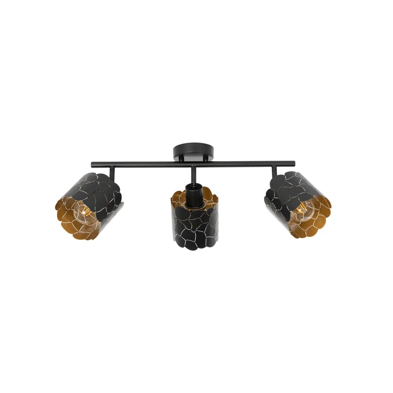 Lindby - Aralena 3 Ceiling Lamp Black/Gold