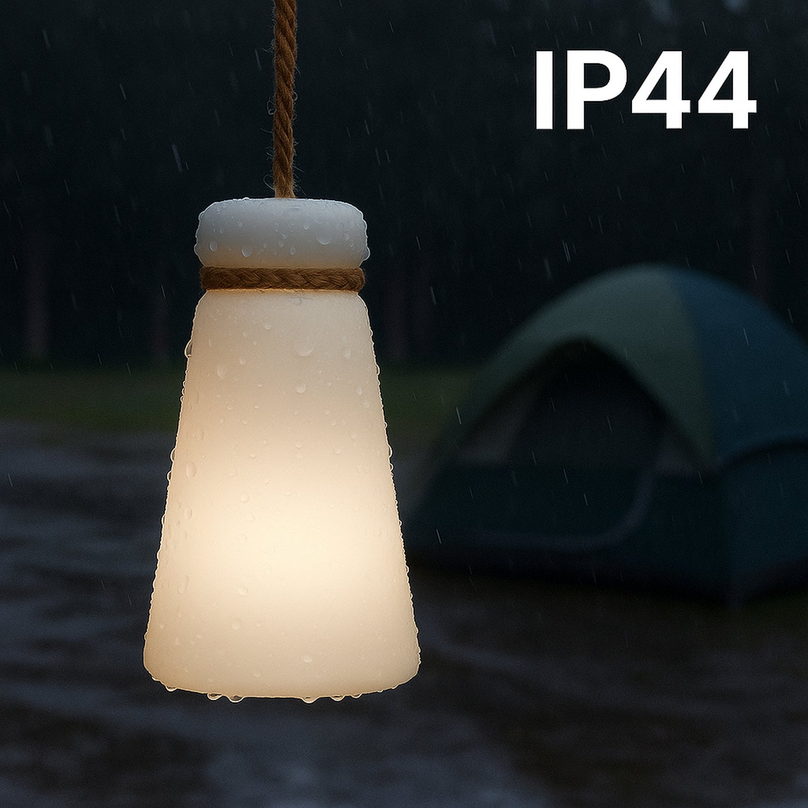 LED-Akku-Tischleuchte Bruno 3.000 K, RGB, weiß