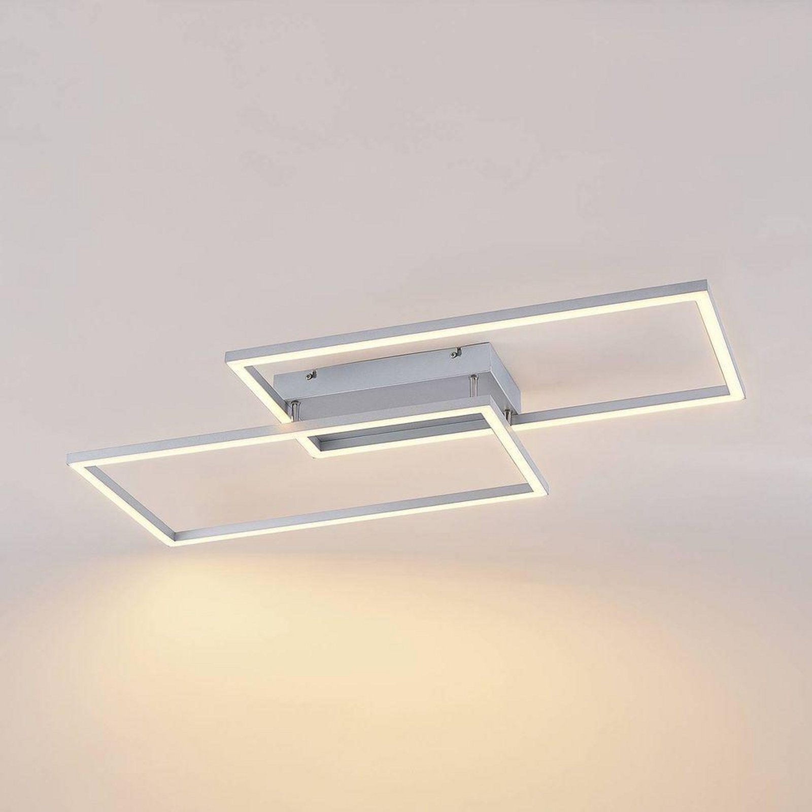 Muir LED Long Plafonieră CCT Silver - Lucande