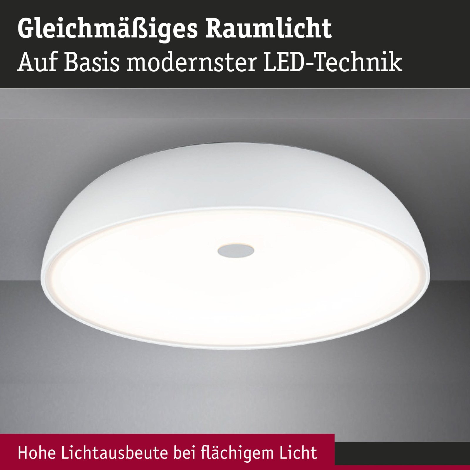 Jaron LED Taklampe 3-step Dim. Matt Hvit - Paulmann