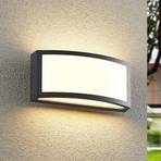 Lindby Jakari LED outdoor wall light, angular, white