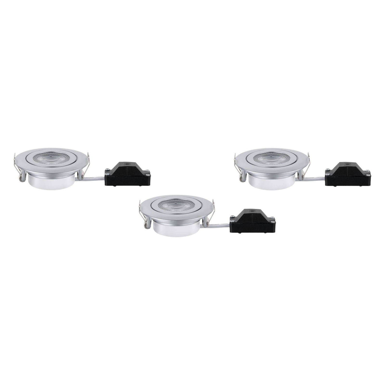 Paulmann LED-Einbauspot 3er 6W, schwenkbar