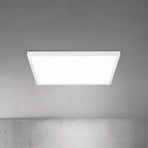 LED ceiling lamp Disc, white, length 60 cm, CCT, metal