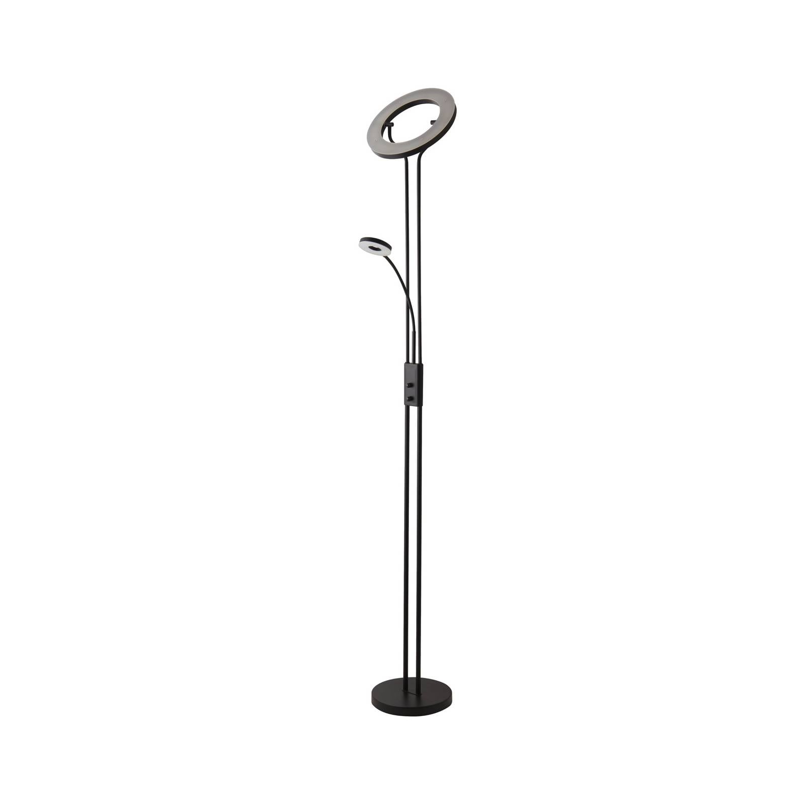 LED-Stehleuchte Mother & Child, schwarz, Leselampe, dimmbar