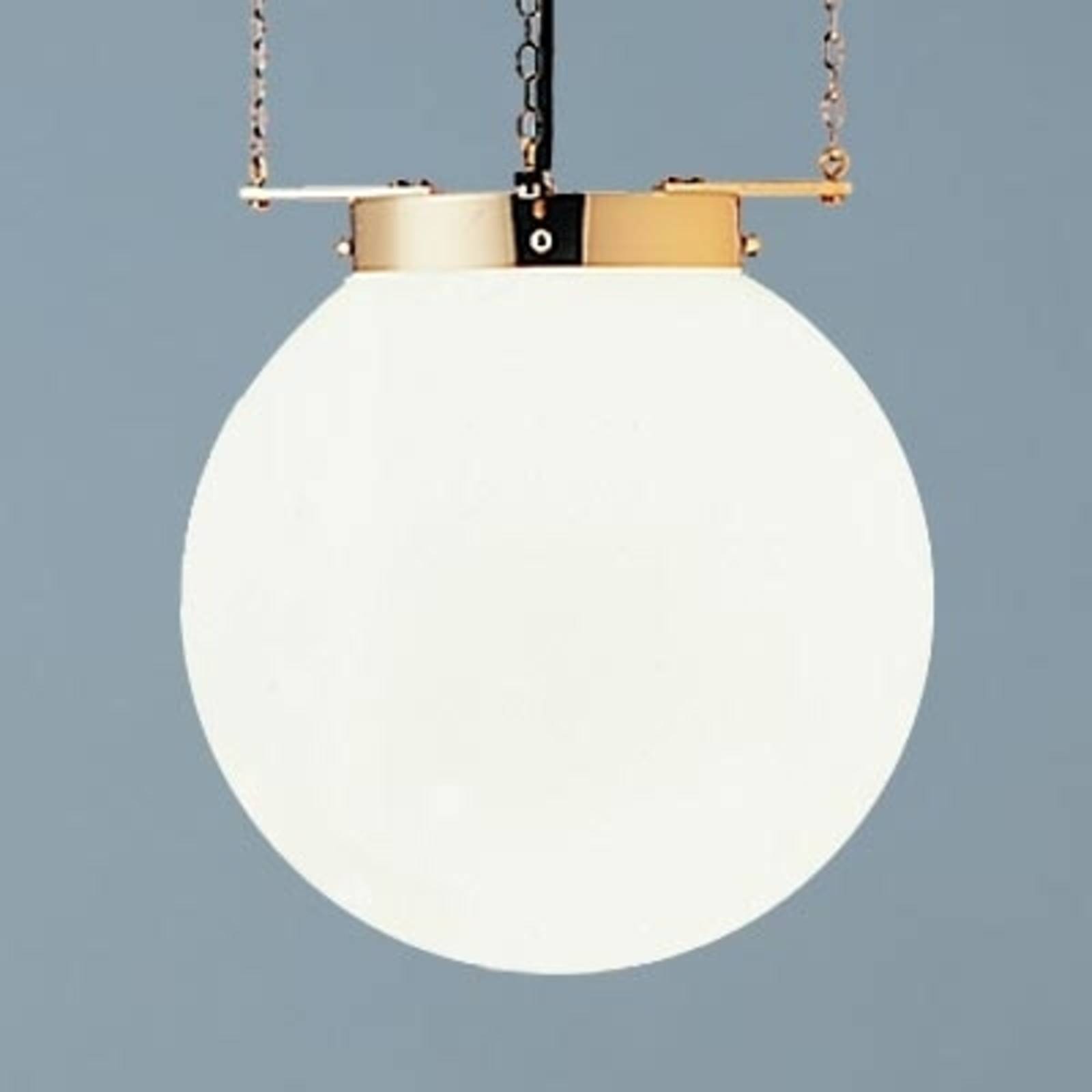 Lampa wisząca w stylu Bauhaus mosiądz 40 cm
