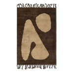 Abstract Tapis Small Brown/Off-White - Ferm Living