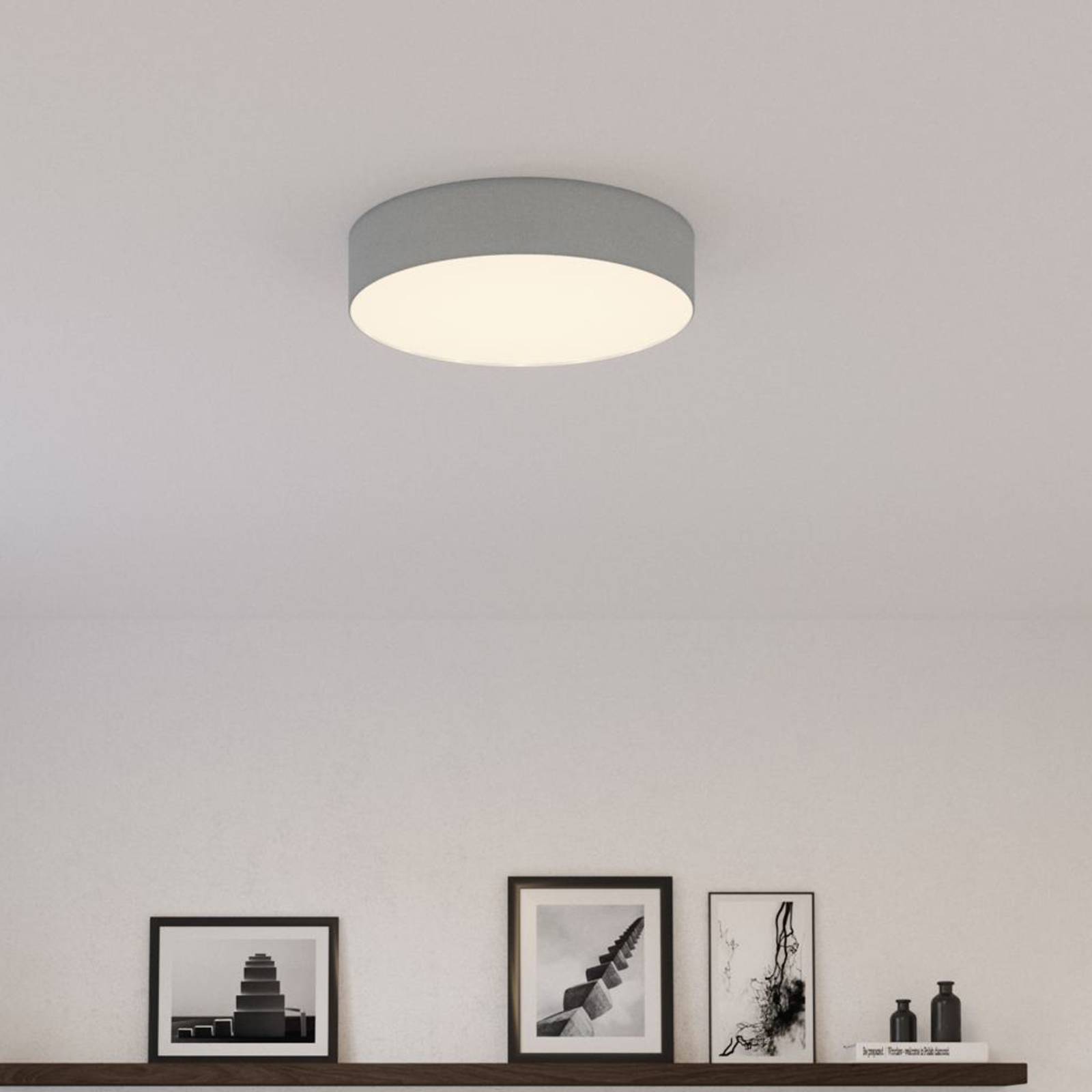 Photos - Chandelier / Lamp Smartwares Mia ceiling light, grey, Ø 50 cm 
