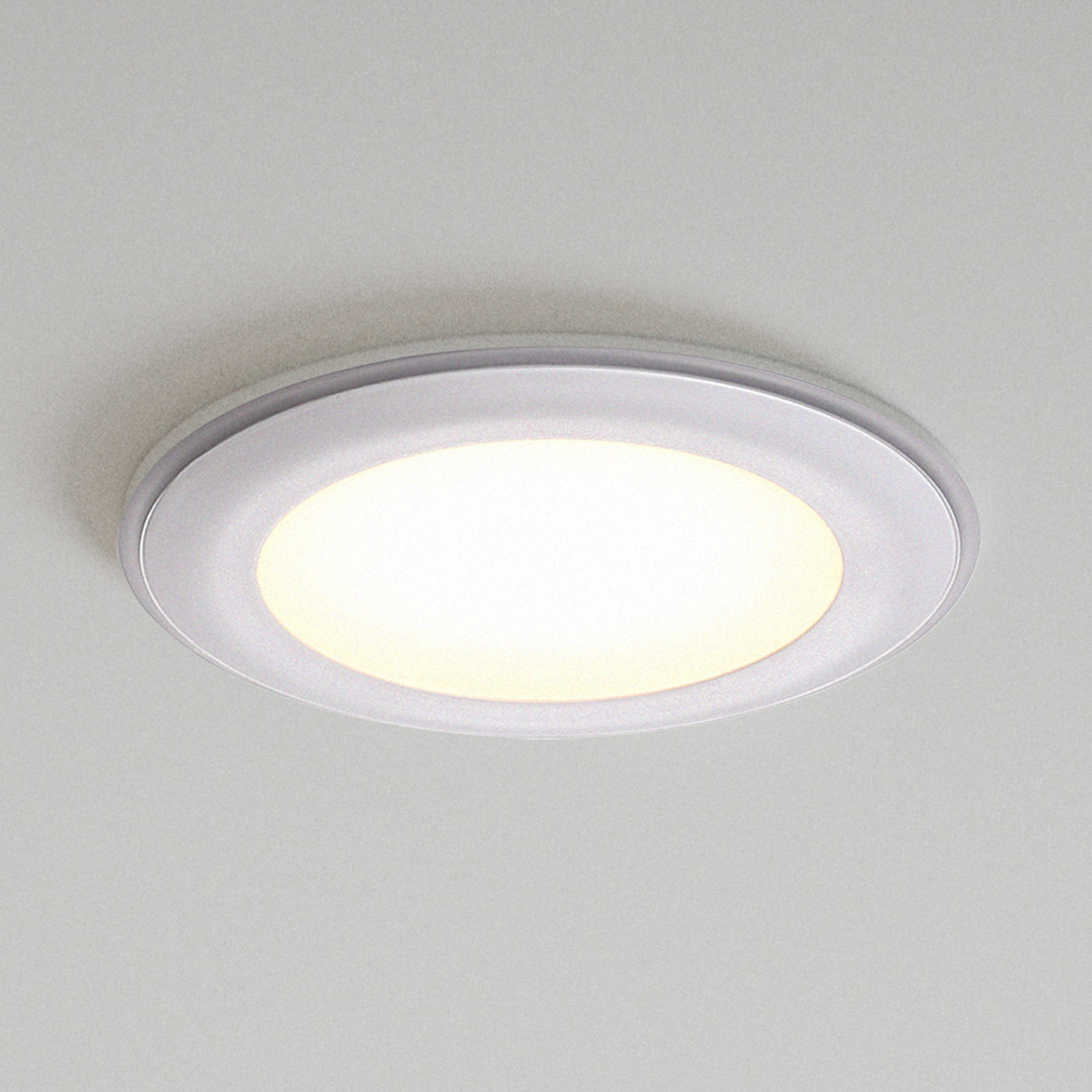 LED-Deckeneinbauleuchte Elkton, Ø 8 cm