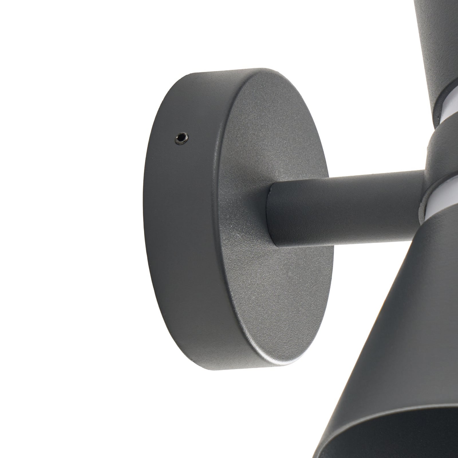 Meravi LED-Außenwandleuchte, zweiflammig, IP44, anthrazit, Aluminium - Lucande