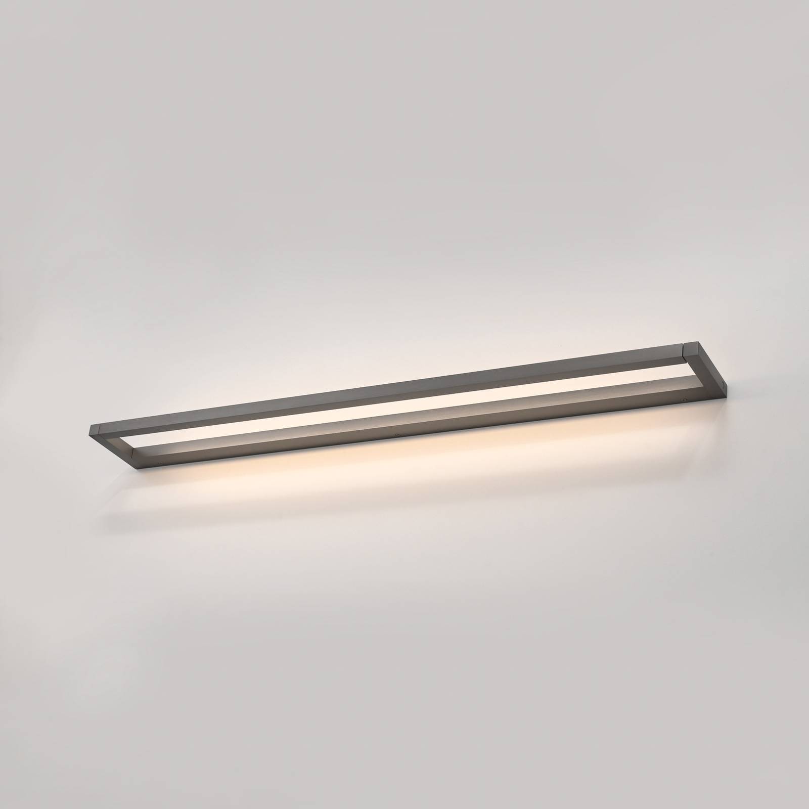 PURE kinkiet LED Puro szary Szerokość 100 cm Ściemniany aluminium