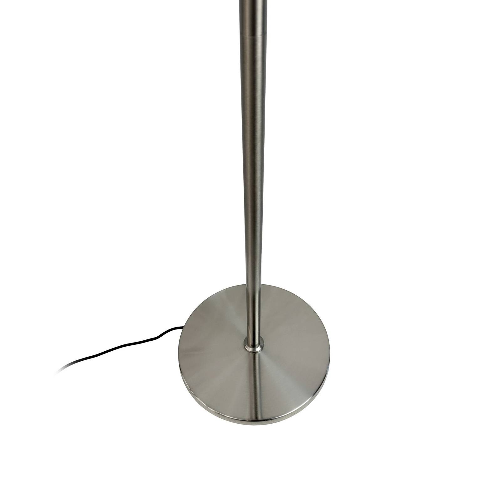 Dyberg Larsen lampa podłogowa Oulu, czarny/stal, wysokość 128 cm