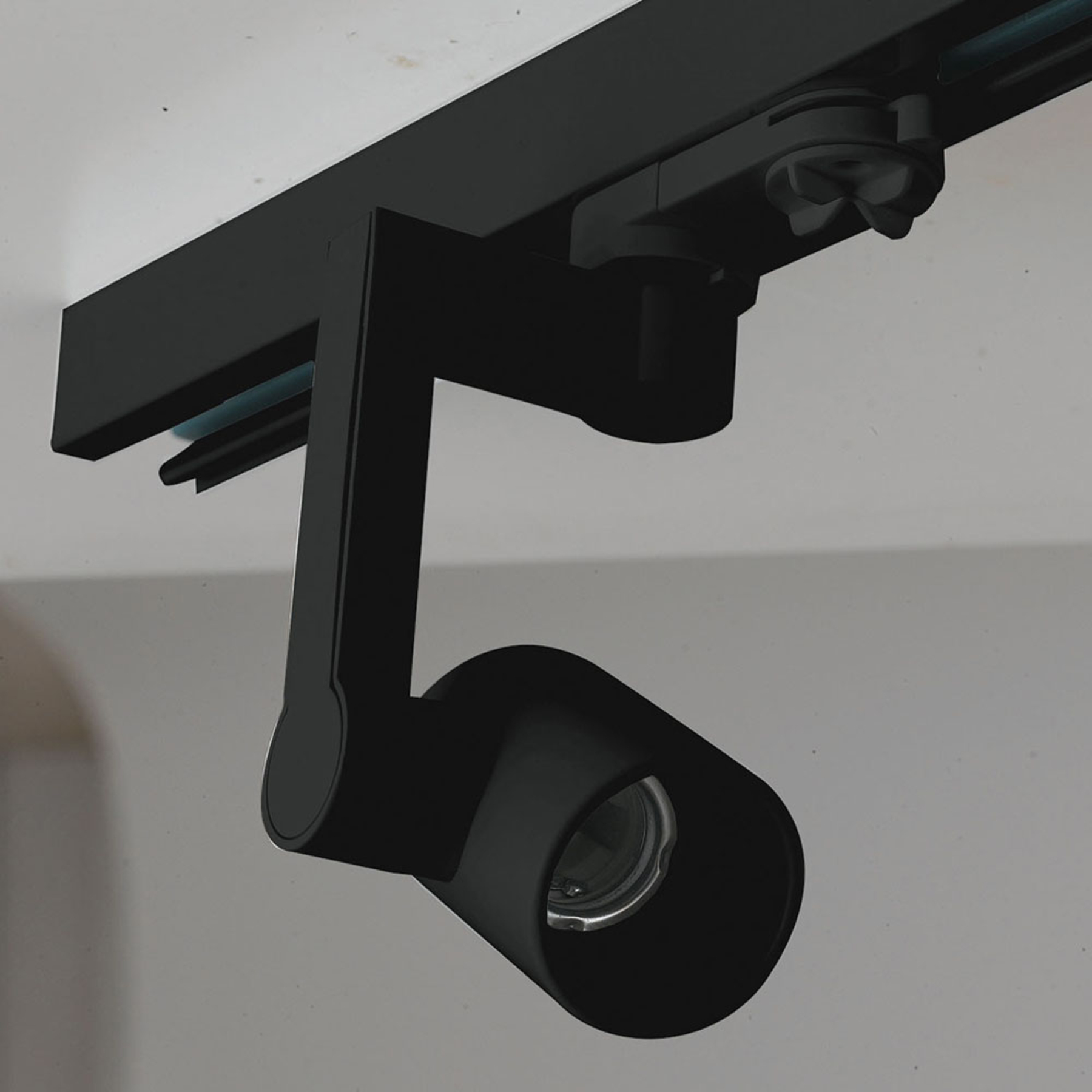 Eco-Light Express three-circuit track spotlight, E27, black, metal, E27, 42 W, energy efficiency: A++, W: 9 cm, H: 21 cm