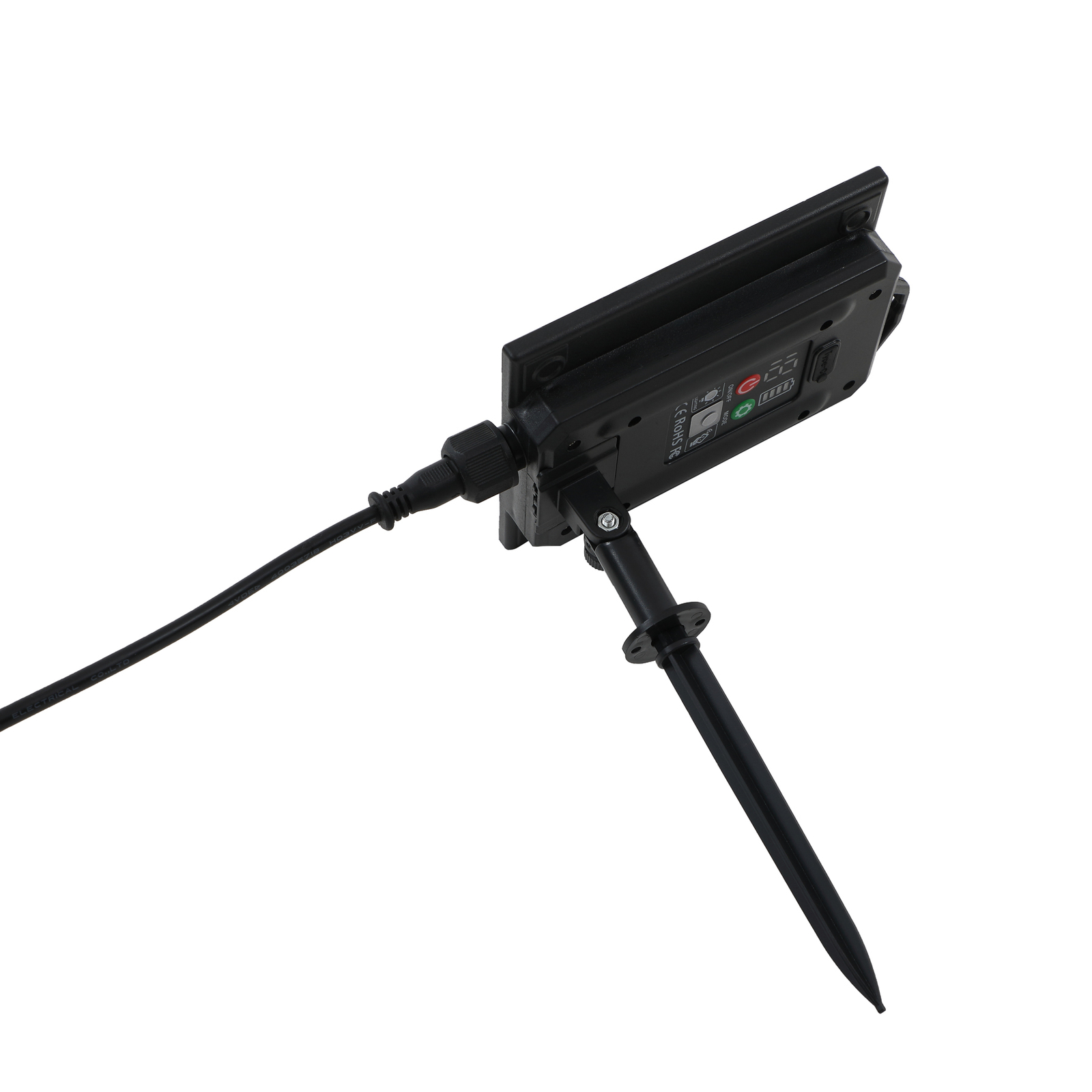 Sabriel Straight Solcellelampe Sort - Lindby