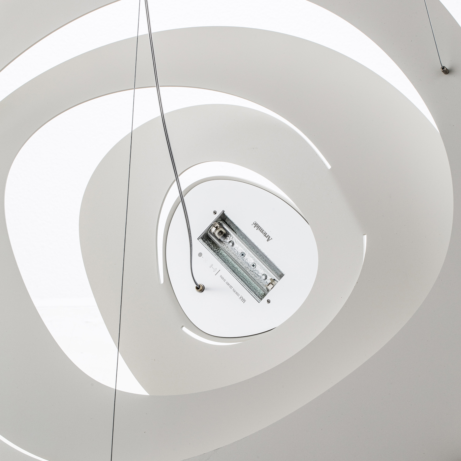 Lámpara colgante de diseño Pirce, blanco 94x97 cm