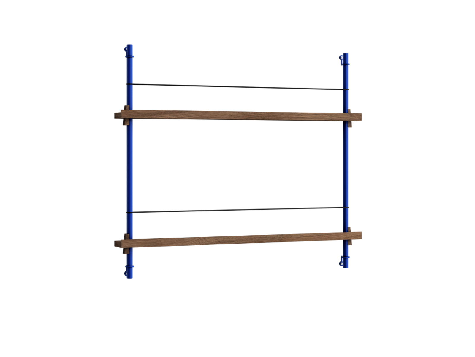 Magazine Shelving Smoked Oak/Deep Blue - Moebe