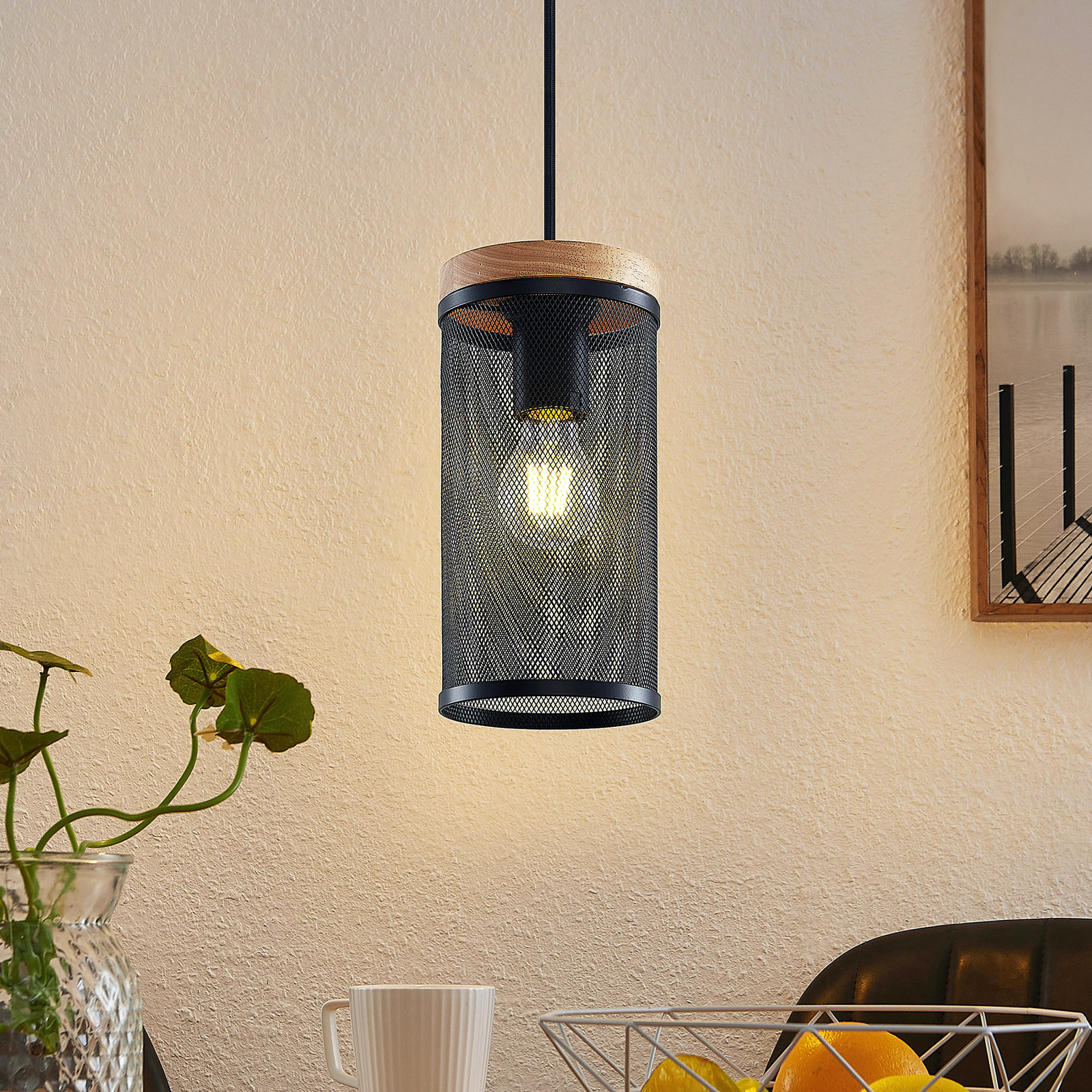 Lindby Kiriya hanglamp, 1-lamp