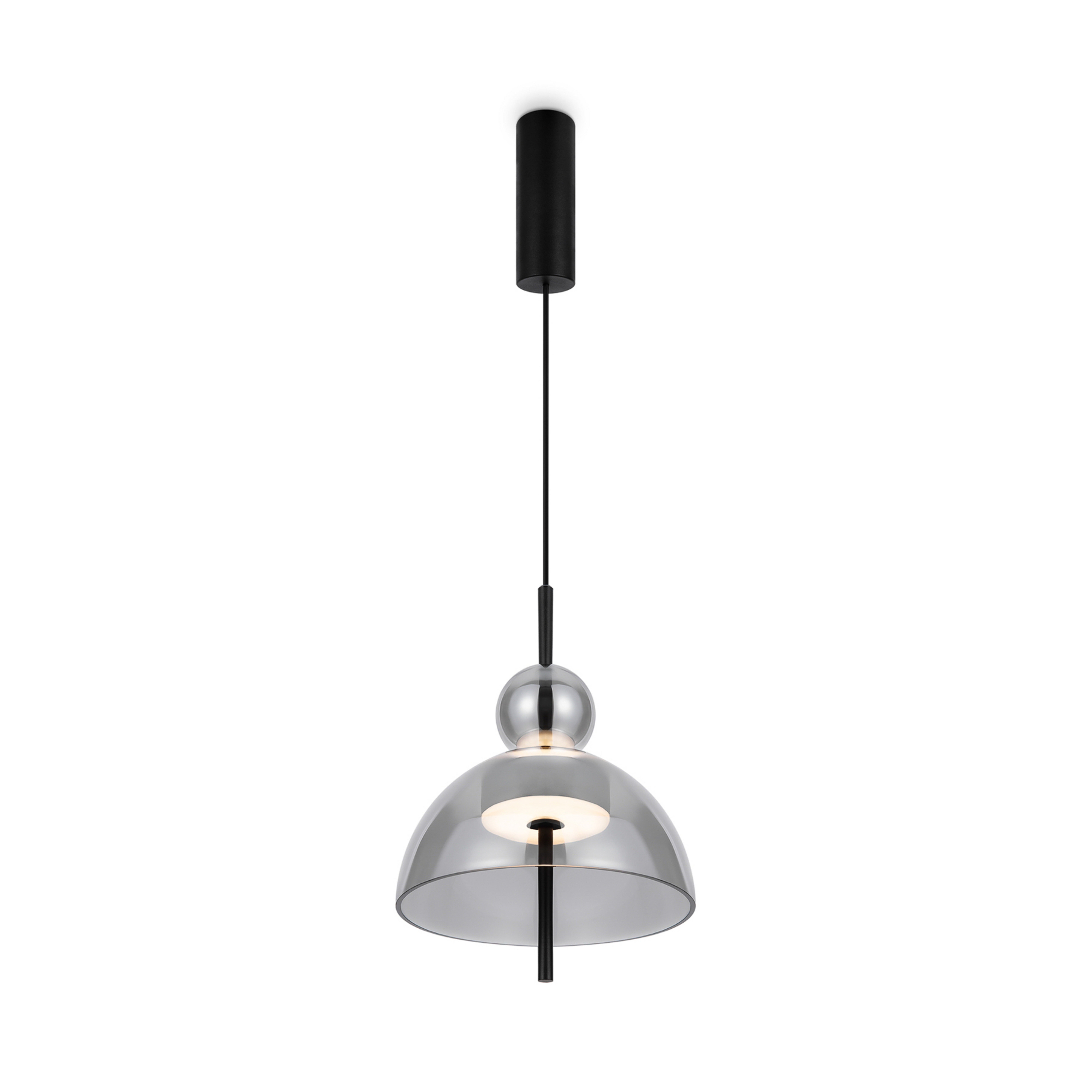 Maytoni Bangkok, forme sphérique, gris fumé, Ø 25 cm, verre