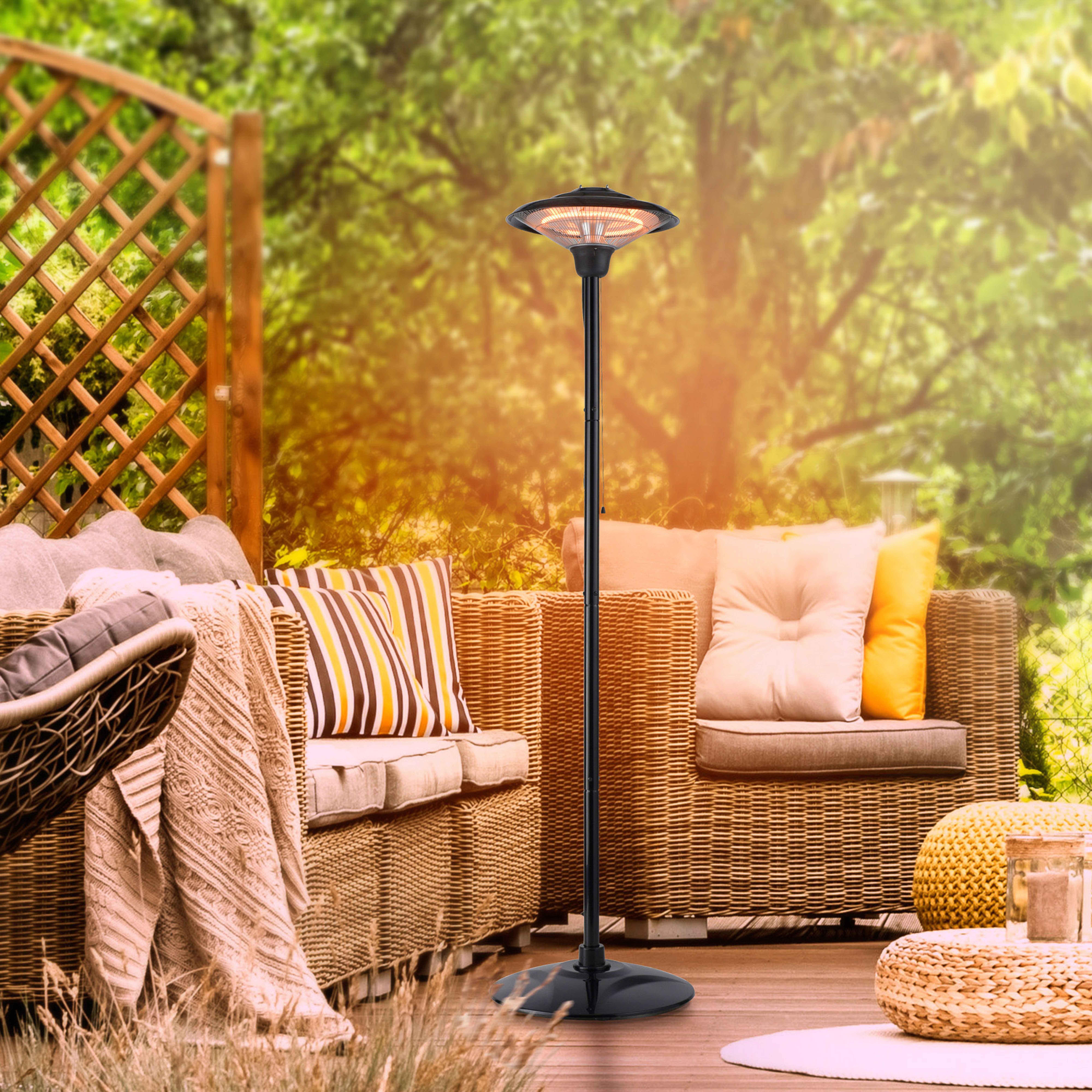 Radiatore a piedistallo Glow, IP34, 750W/1.500W