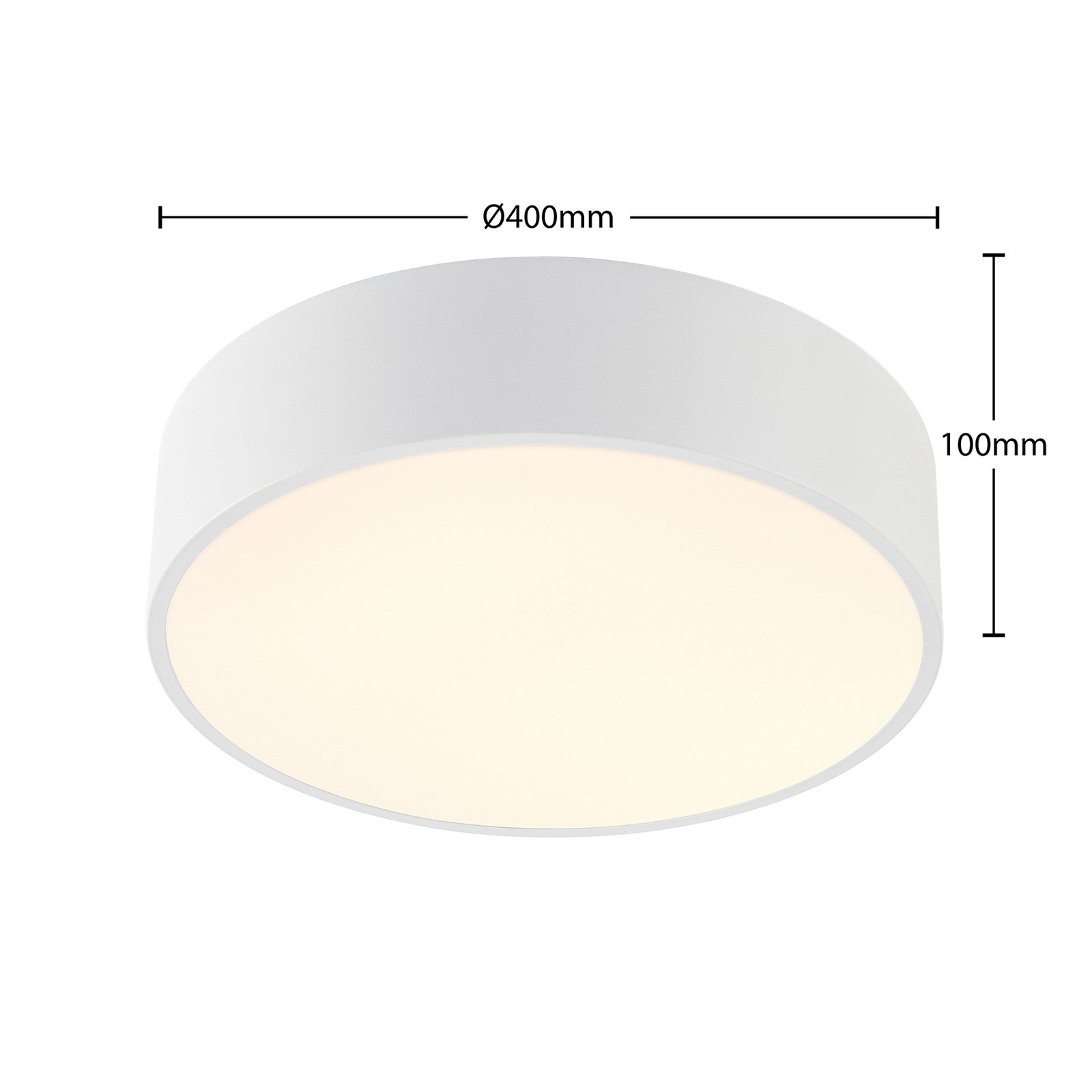 Arcchio Noabelle lampa sufitowa LED, biała, 40 cm