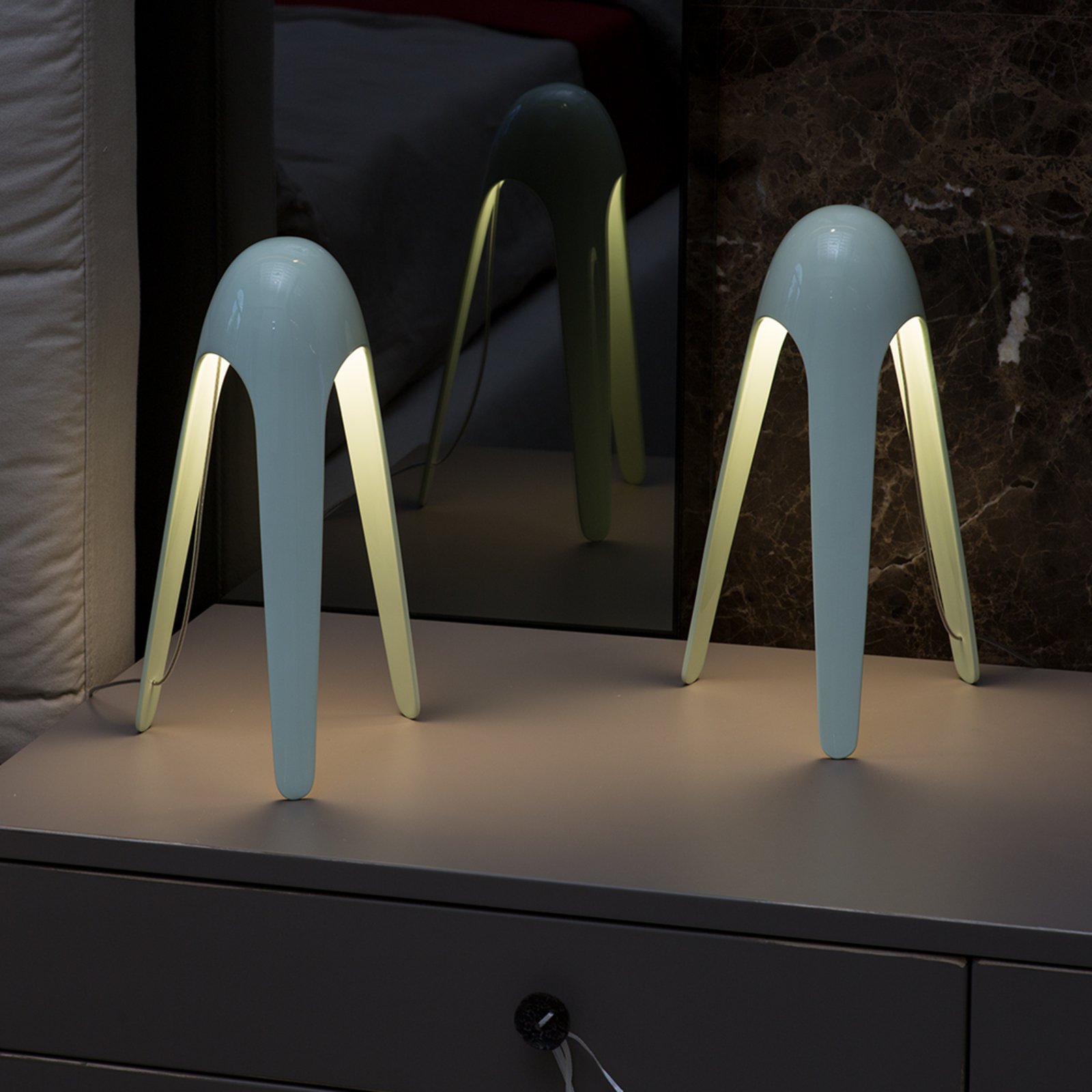 Cyborg Stolní Lampa Blue - Martinelli Luce