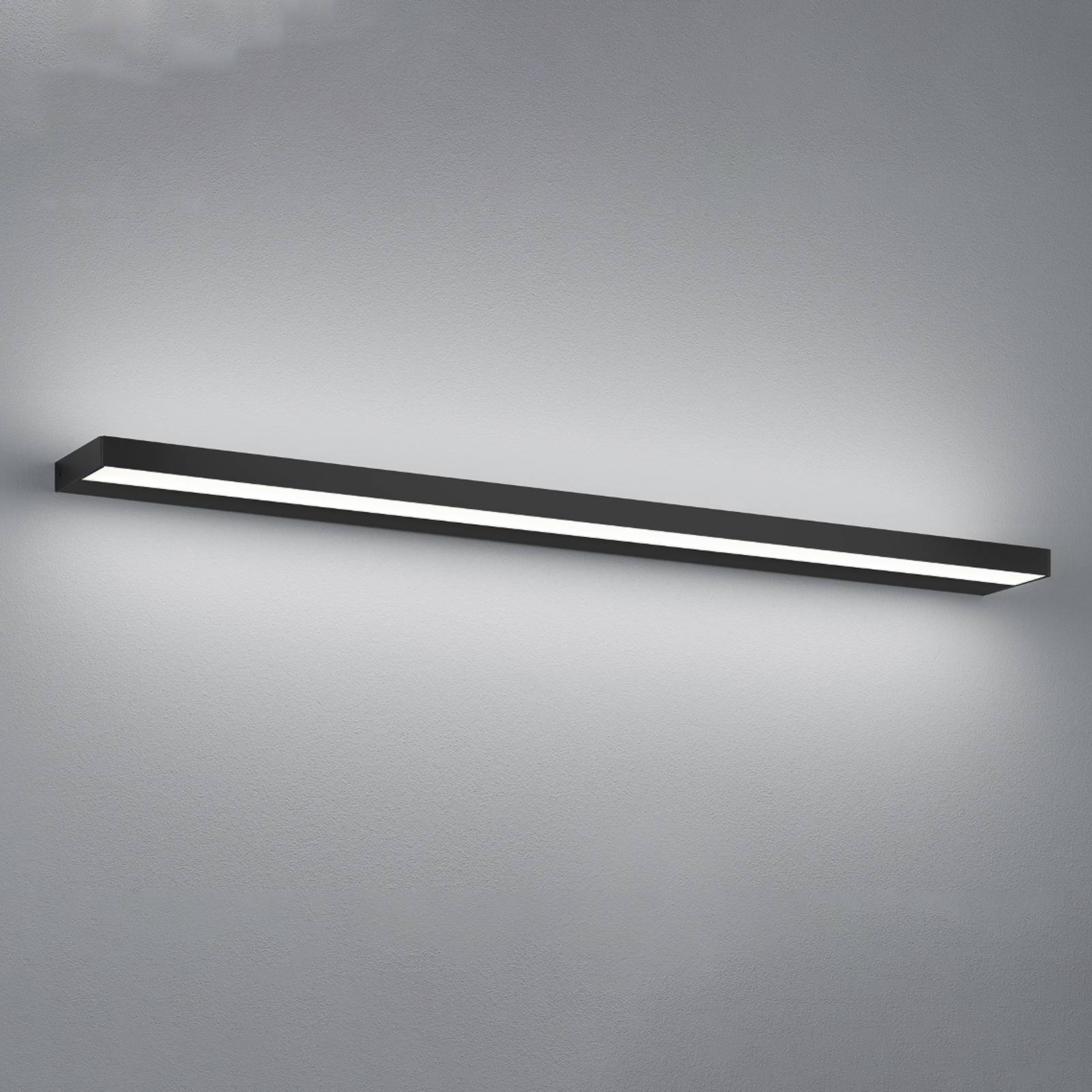 Levně Nástěnné svítidlo LED Helestra Slate, matná černá 90 cm