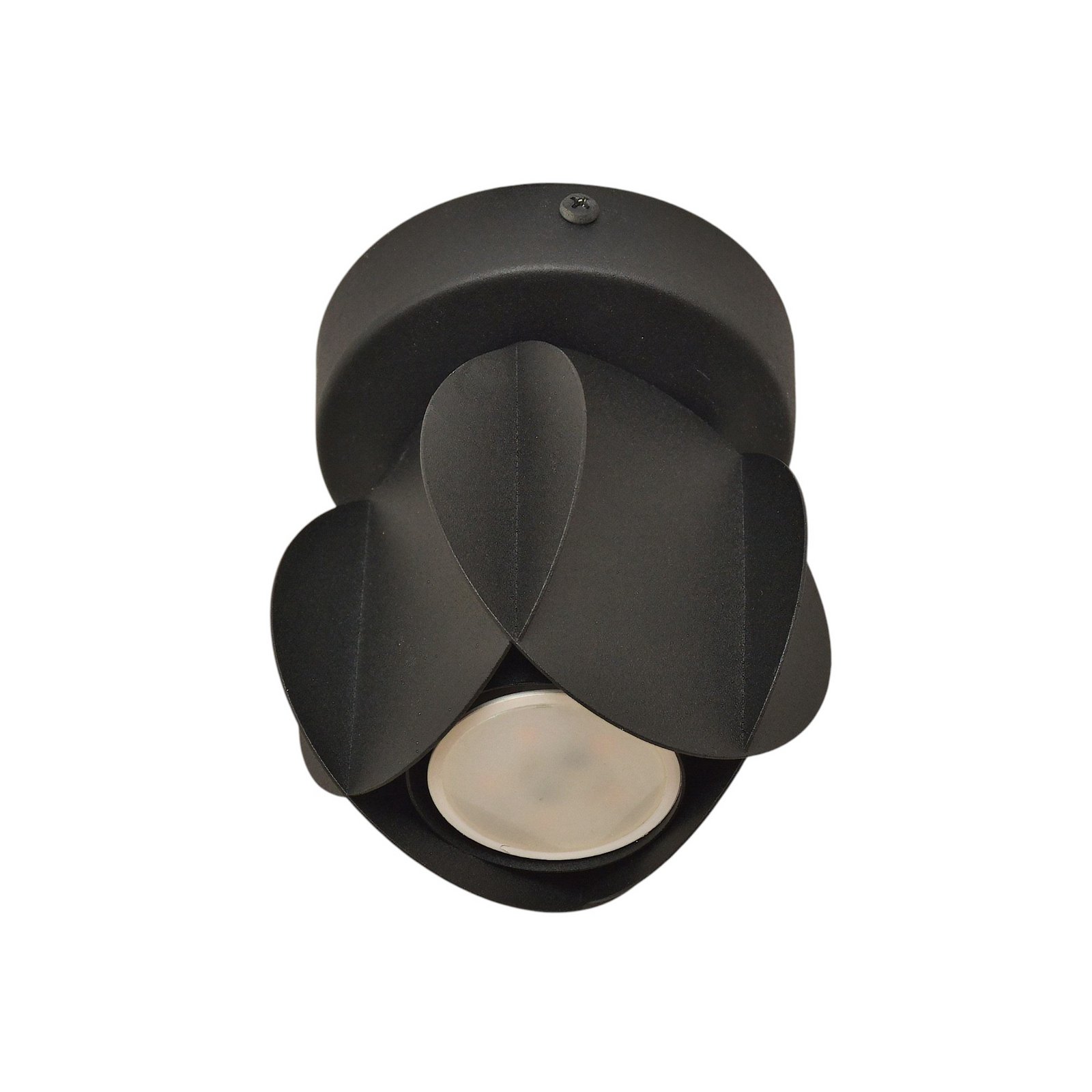 GAMBIT laevalgusti, must, Ø 10 cm, metall, GU10 LED