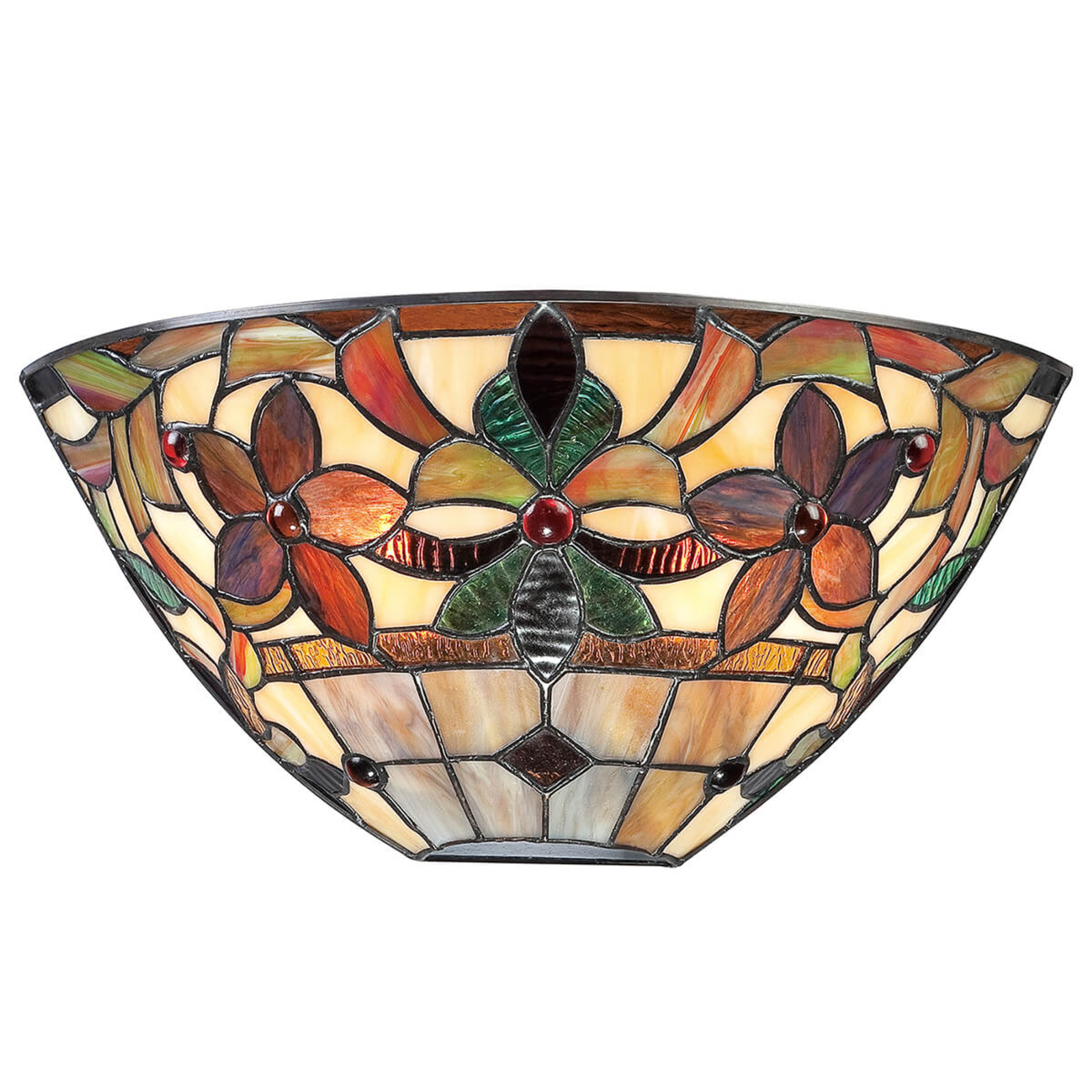 Kolorowa lampa ścienna Kami w stylu Tiffany