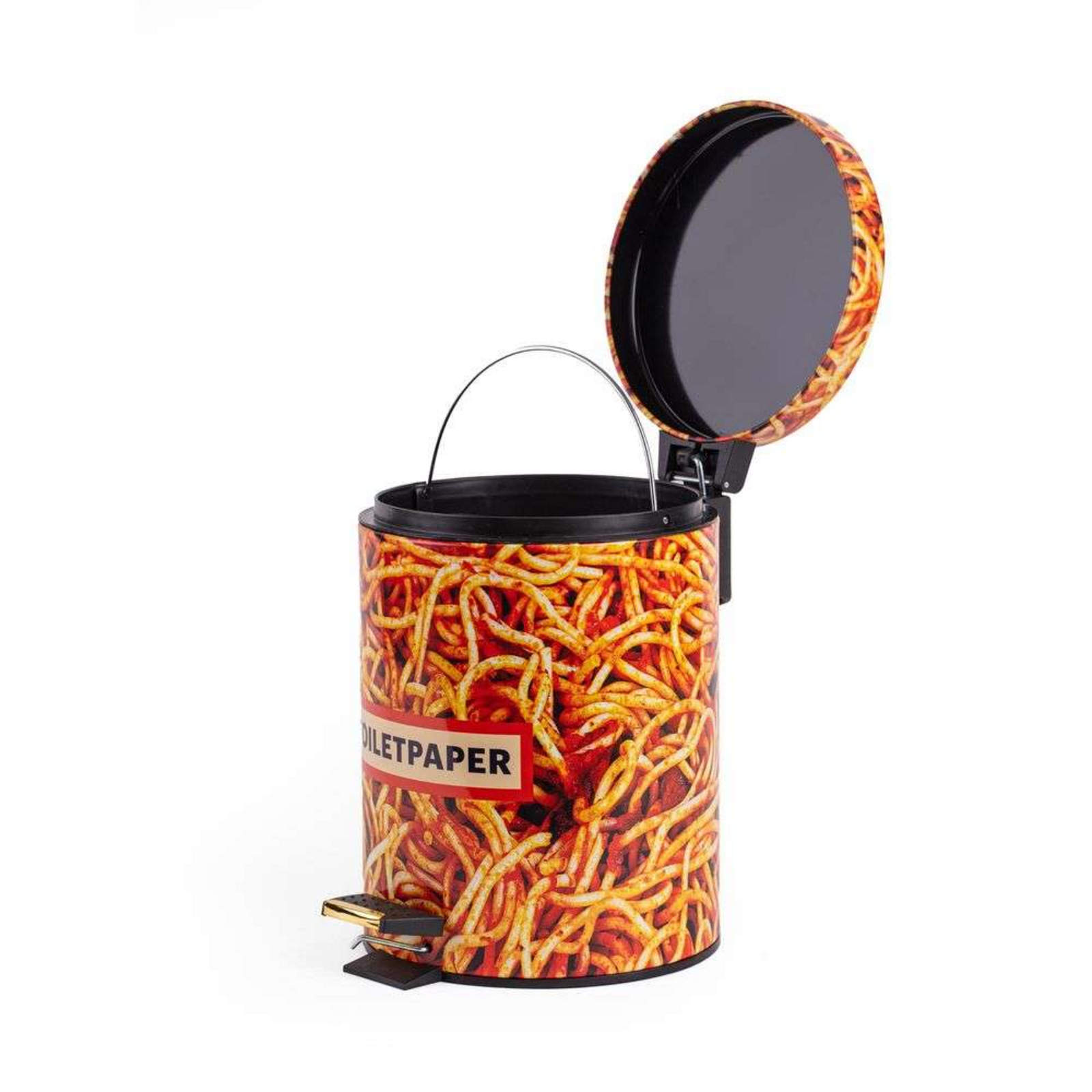 Spaghetti Toiletpaper Home Dustbin Ø20,5xH27,5 Multicolor - Seletti