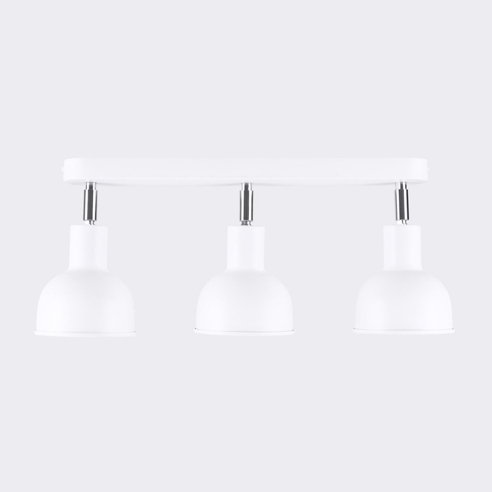 Elba ceiling light, 3-bulb, steel, length 40 cm