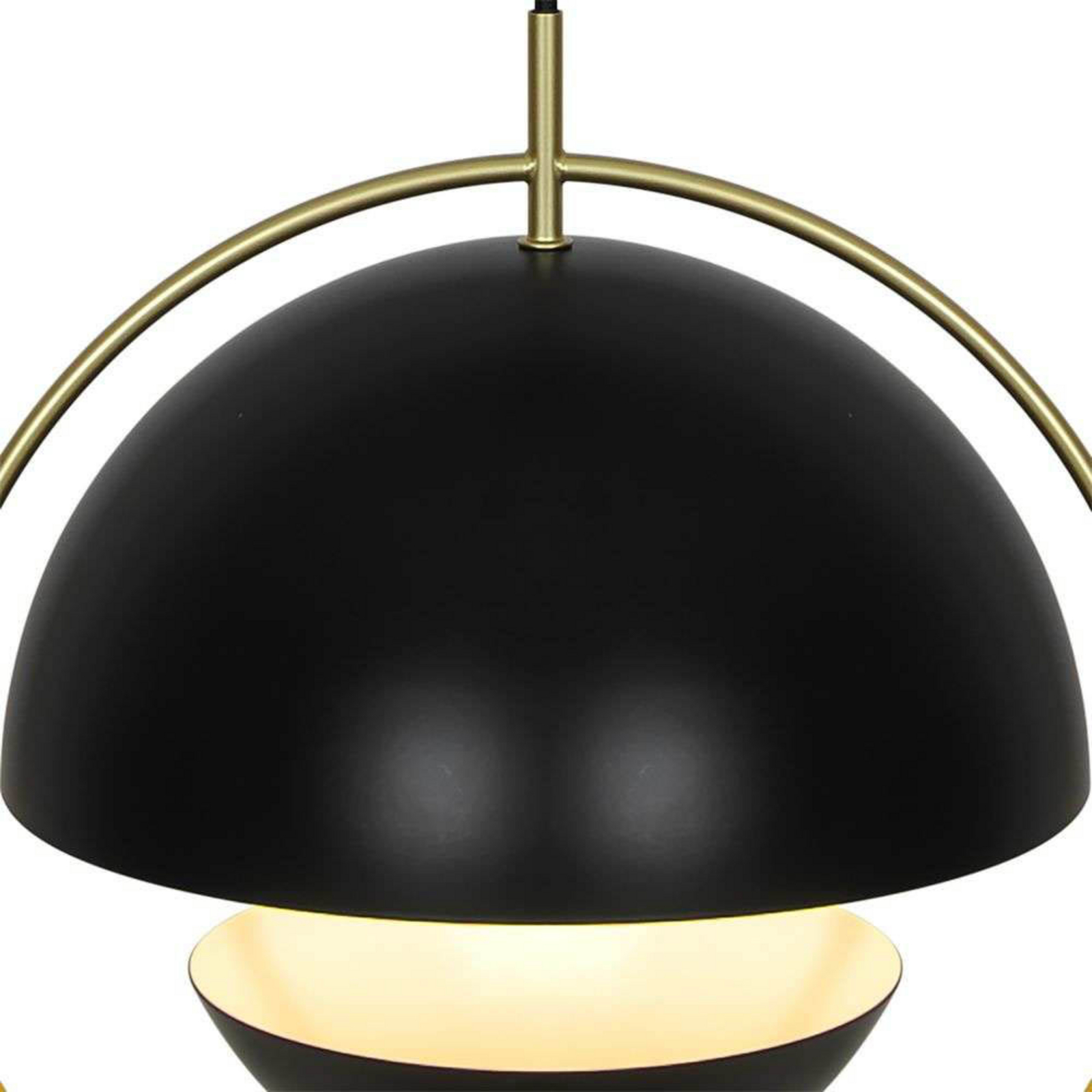Pendelleuchte Tavia, schwarz, Ø 33 cm, Metall