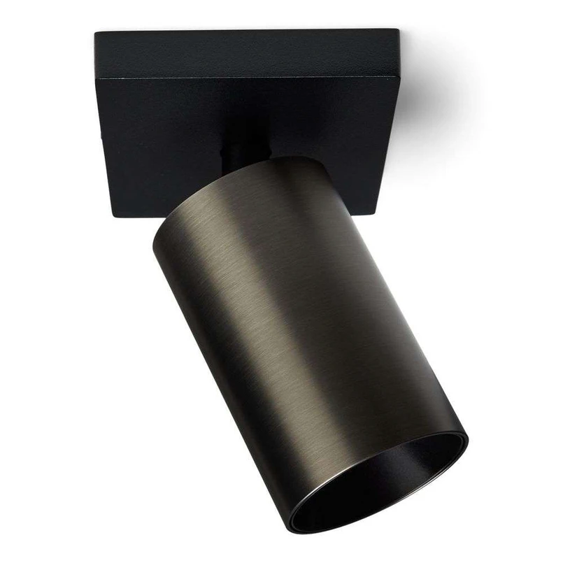 ANTIDARK – SpotOn1 Decken/Wandleuchte Schwarz/Titanium