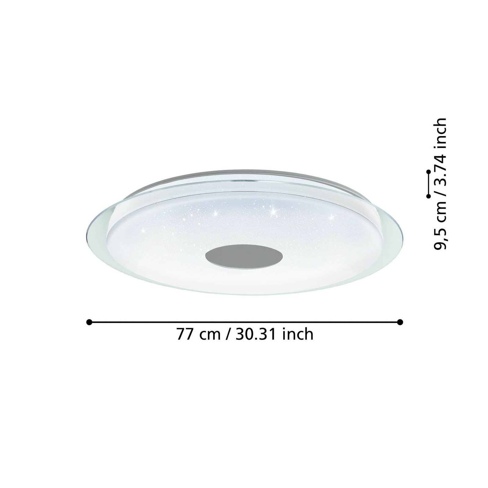 EGLO connect Lanciano-Z Plafonnier LED Ø 77cm