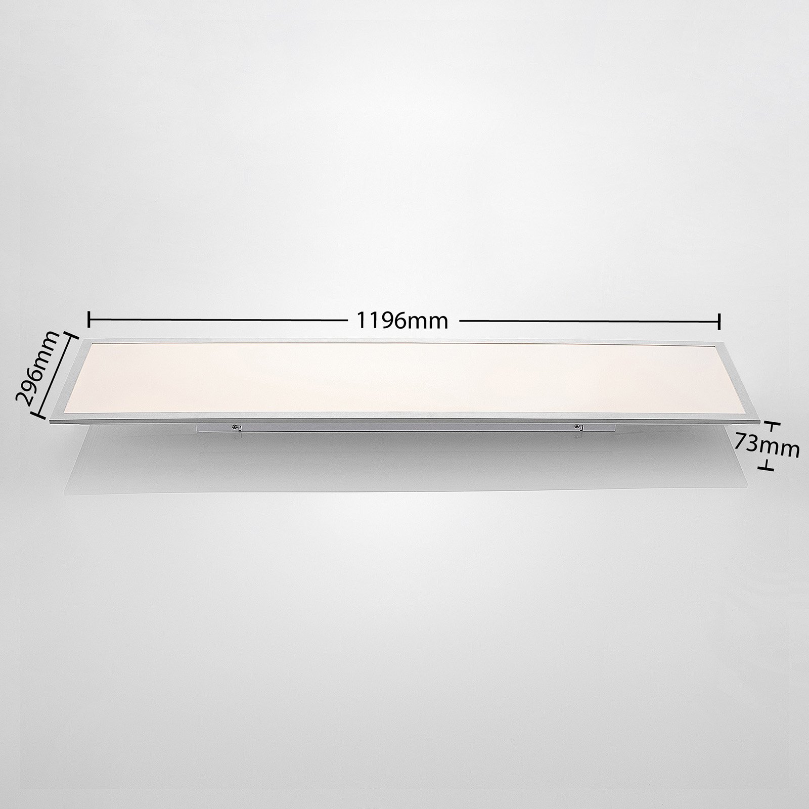 Lindby LED-Panel Stenley, CCT, 120 cm x 30 cm, dimmbar