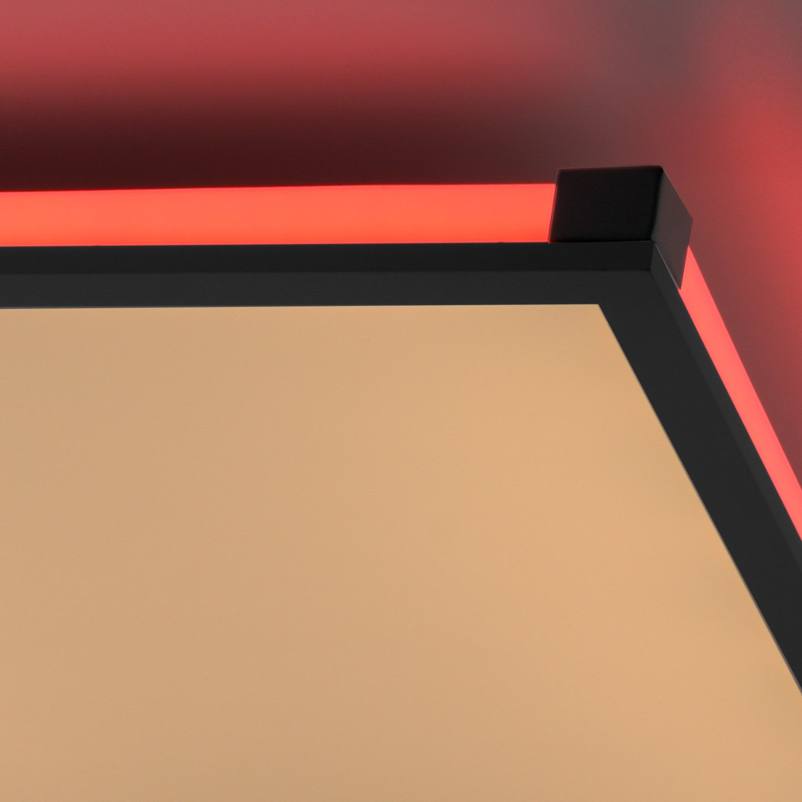Candeeiro de teto LED Mario 45x45cm, regulável, RGBW
