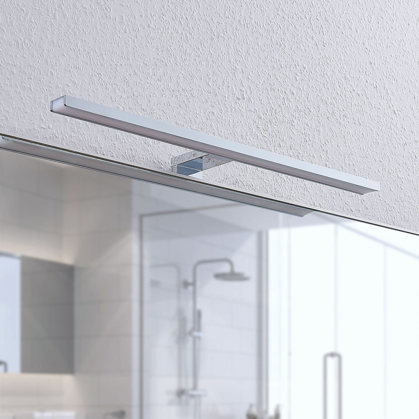 LED-Bad-Spiegelleuchte Peggy, chrom