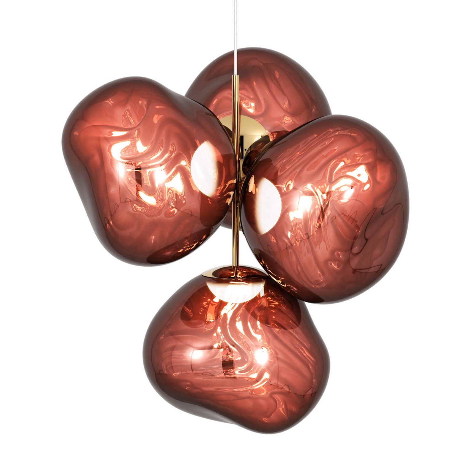 Tom Dixon LED chandelier Melt Chandelier, copper-coloured