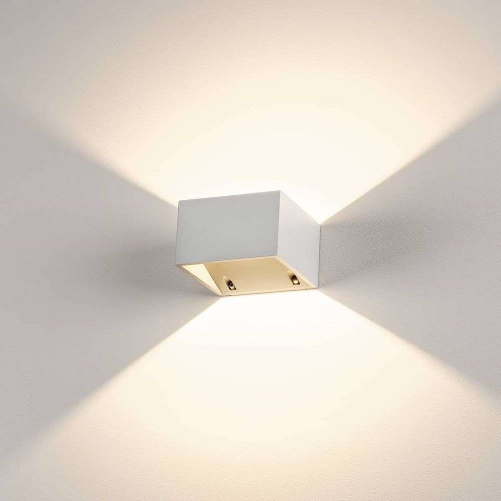 Logs Wandleuchte Square LED IP44 White SLV - Wohnzimmer - Aluminium