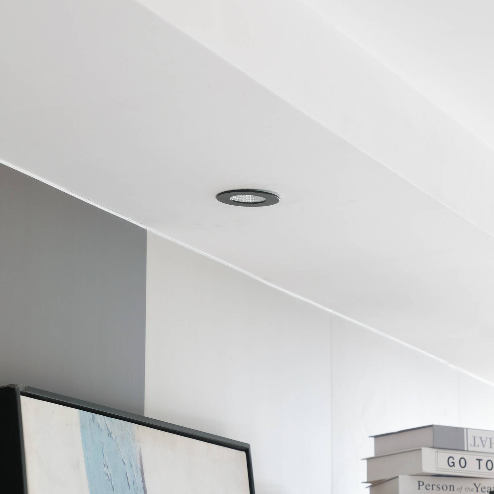 Arcchio LED downlight Lirin, czarny, 3000K