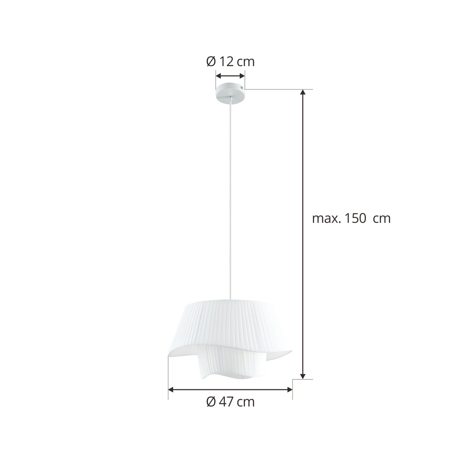 Eryndor Suspension Blanc - Lindby